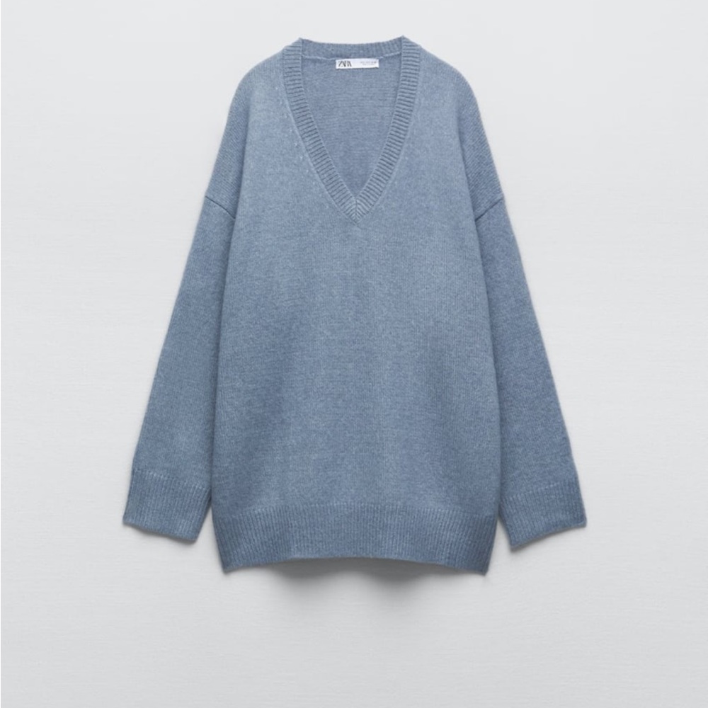Pale blue Zara sweater
